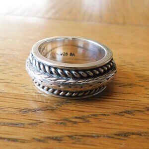 Sterling Silver Size 6 Textured Band Ring